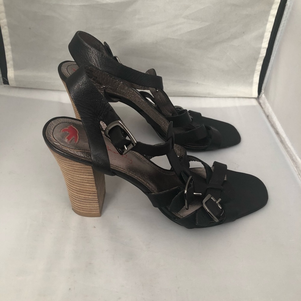 Star Ling leather gladiator style heel sandal 9 - Picture 3 of 7